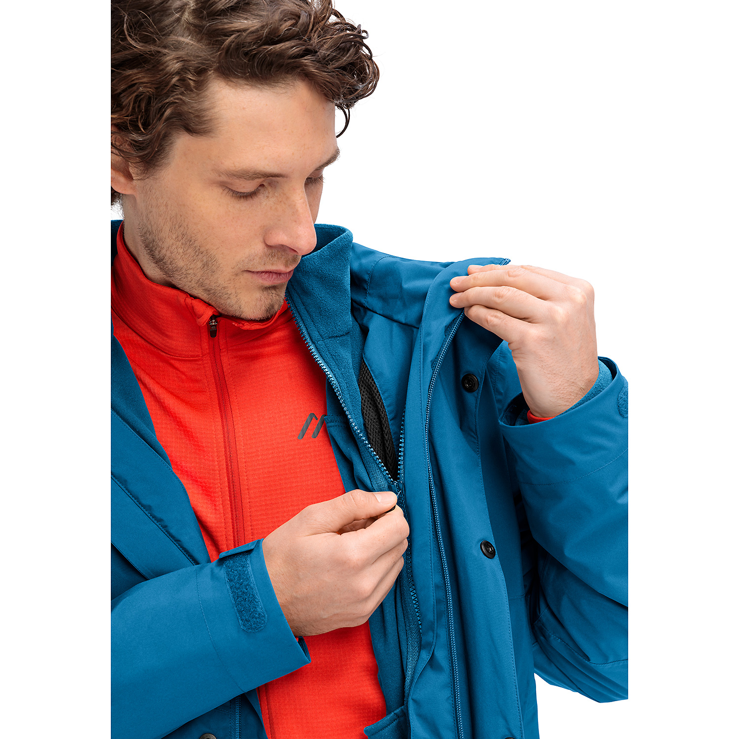 Herren Maier Sports Blau Metor 3in1 M M10389 66 Doppeljacke