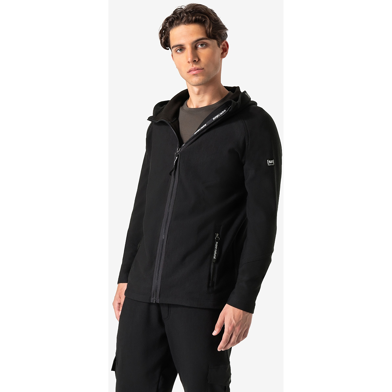 Herren Super.Natural Schwarz M ALPINE ACTIVE ZIP HOODIE