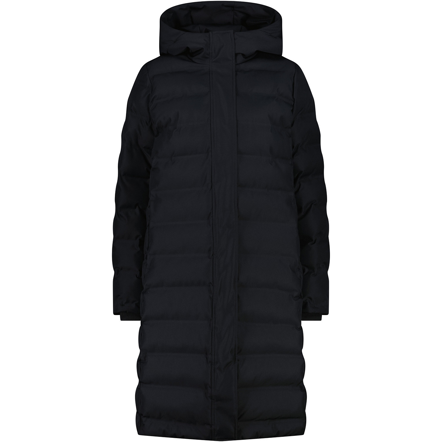 Damen CMP Schwarz WOMAN COAT FIX HOOD Jacke