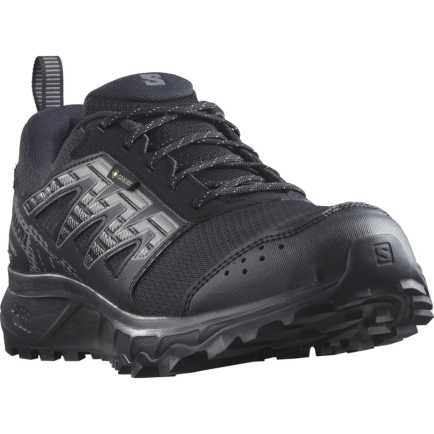 Herren Salomon wie abgebildet SHOES WANDER GTX Black/Pewter/Frost Gray 000 10,5 Trailrunningschuhe