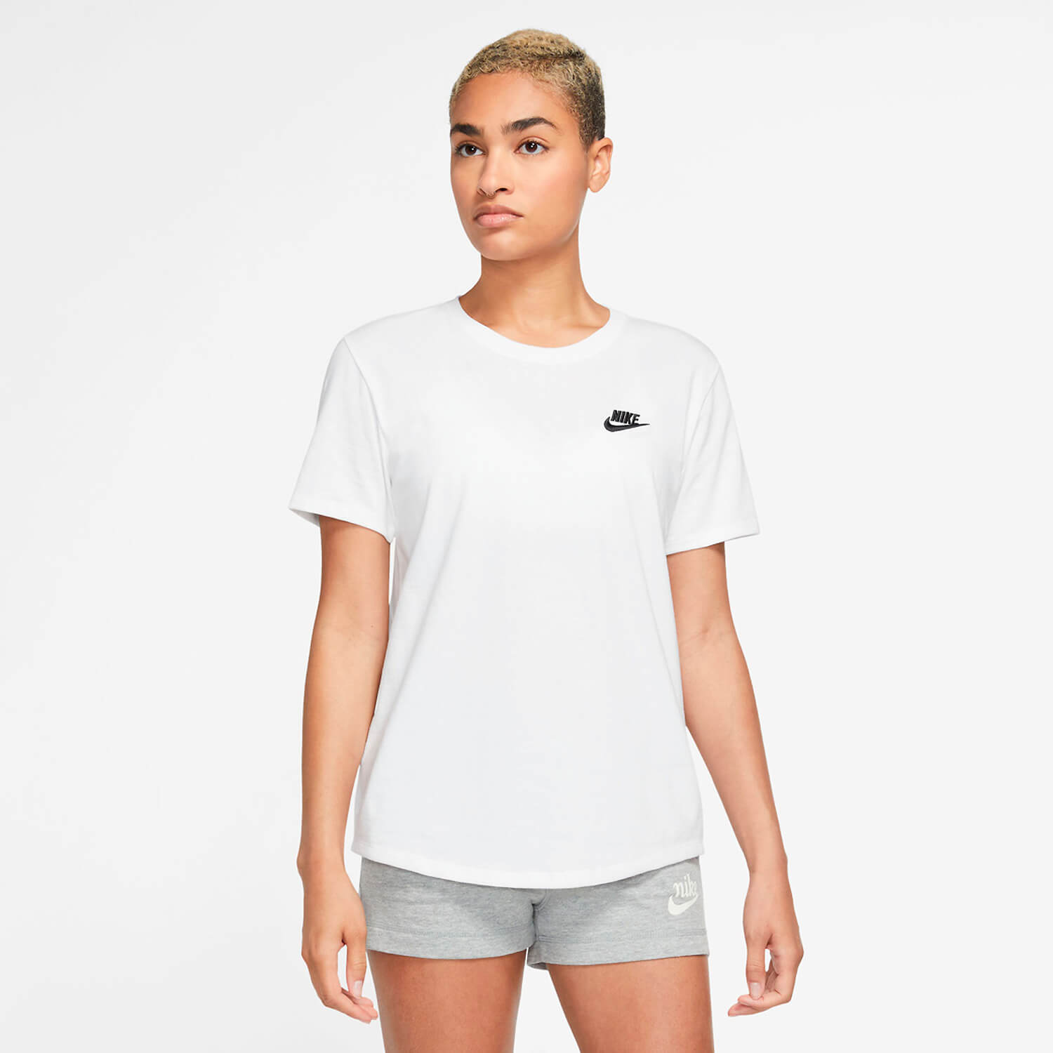 Damen Nike Weiß W NK DF TEE SWOOSH 010 XS Shirt