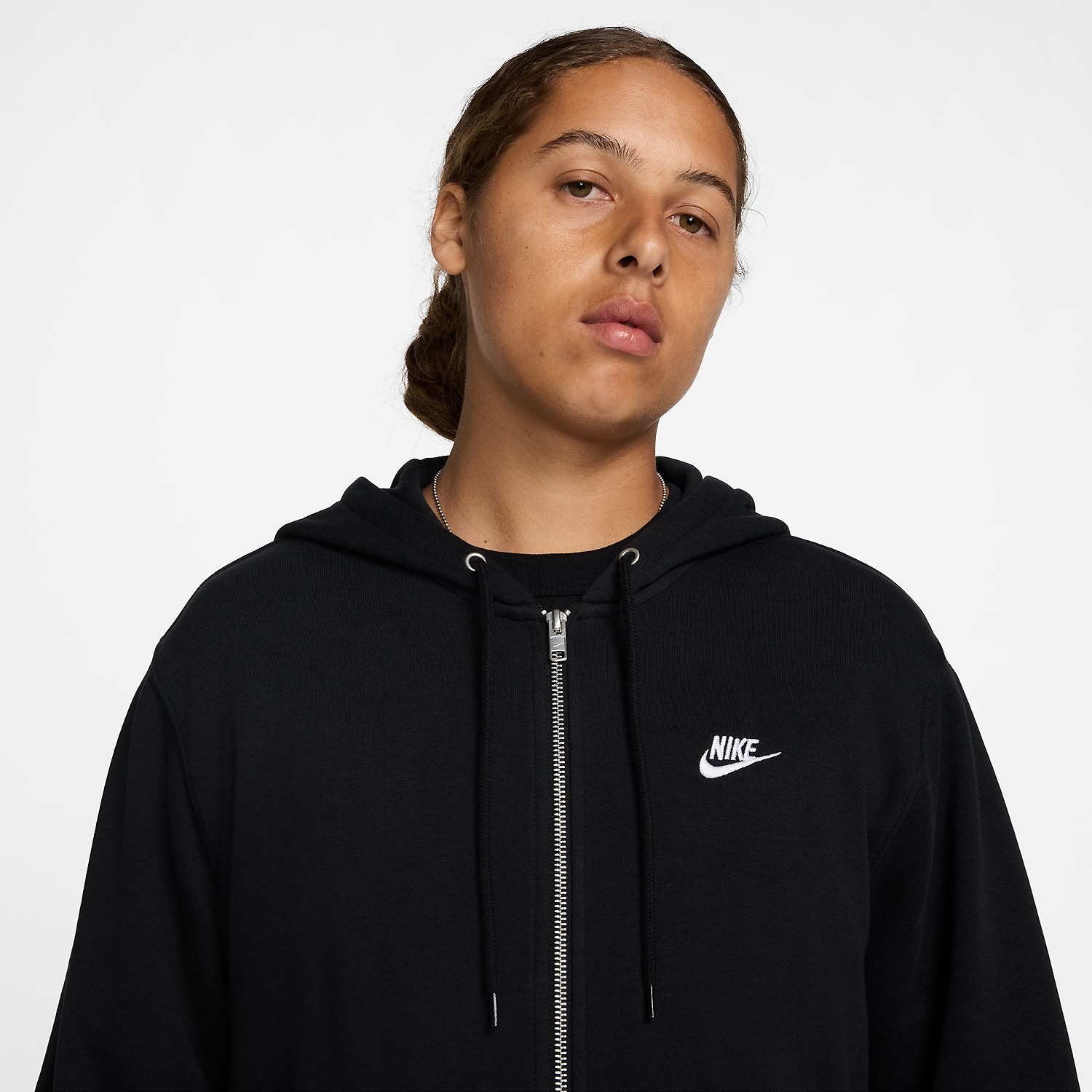 Herren Nike Schwarz M NK CLUB FT FZ HOODIE 010 3XL Kapuzensweat