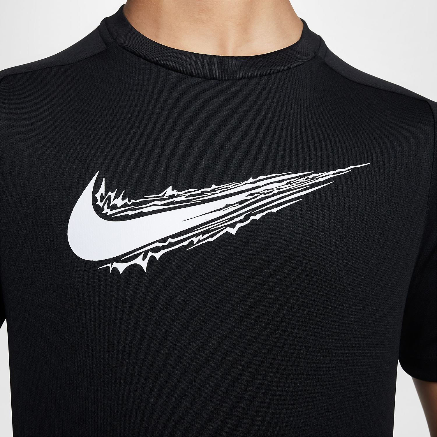 Kinder Nike Schwarz B NK DF MULTI SS TOP HBR 010 M Hemd