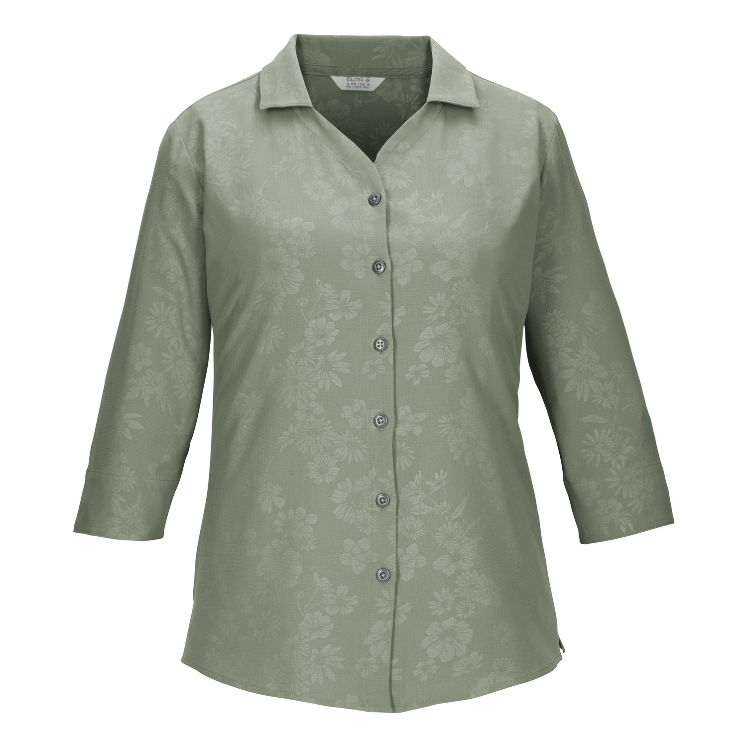 Damen killtec Grün KOS 62 WMN WVN SHRT 00741 50 Bluse