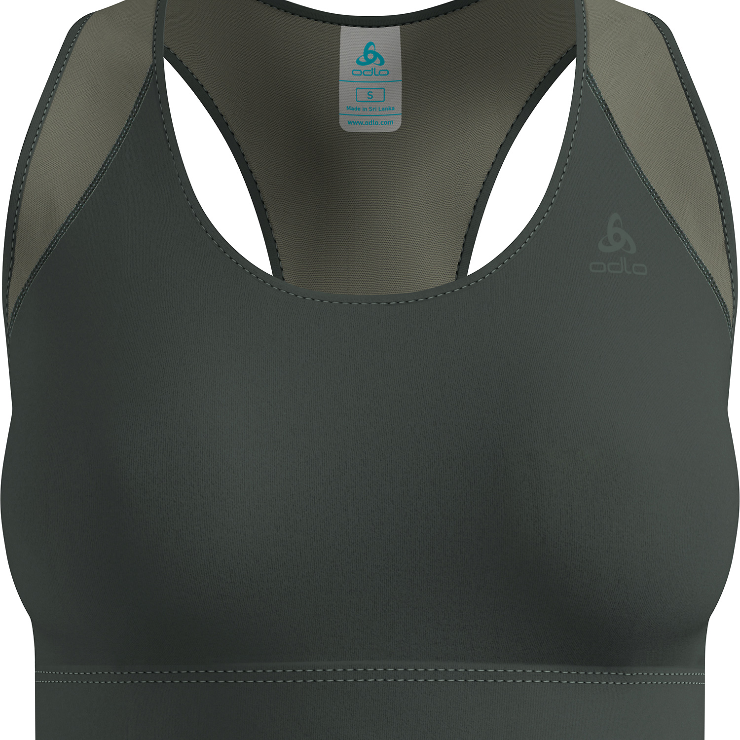 Damen Odlo Grau MEDIUM SUPPORT BH