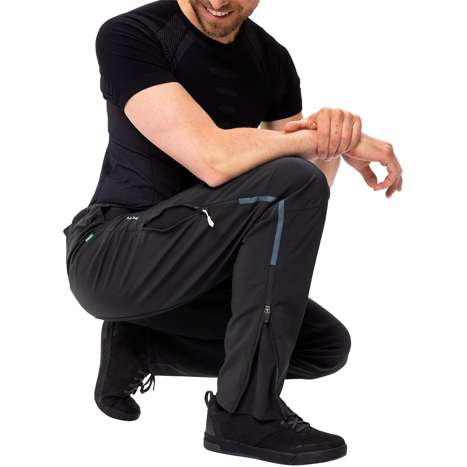 Herren VauDe Schwarz Me Qimsa Softshell Pants II 143 3XL Sporthose