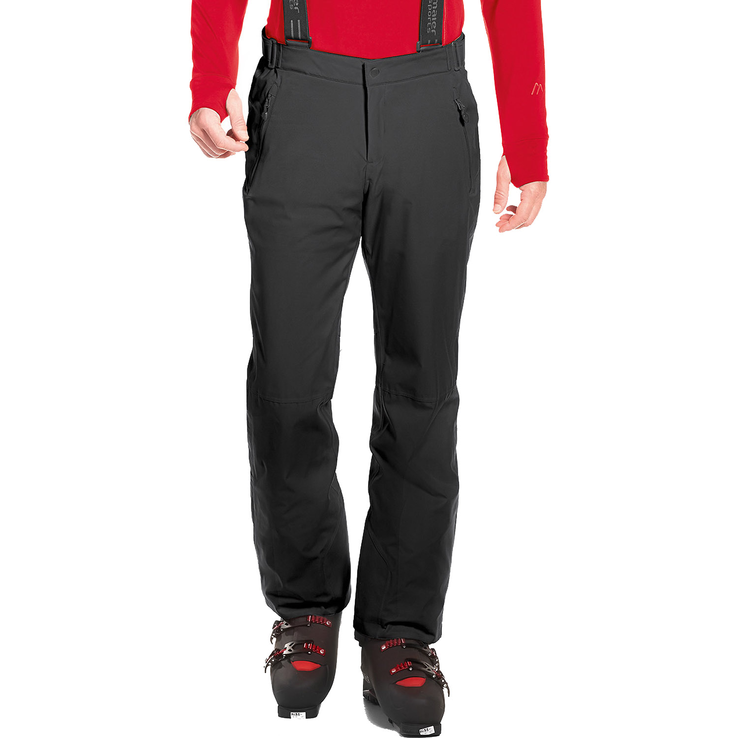 Herren Maier Sports Schwarz Anton light He-Hose mTEX el. 949 122 Skihose