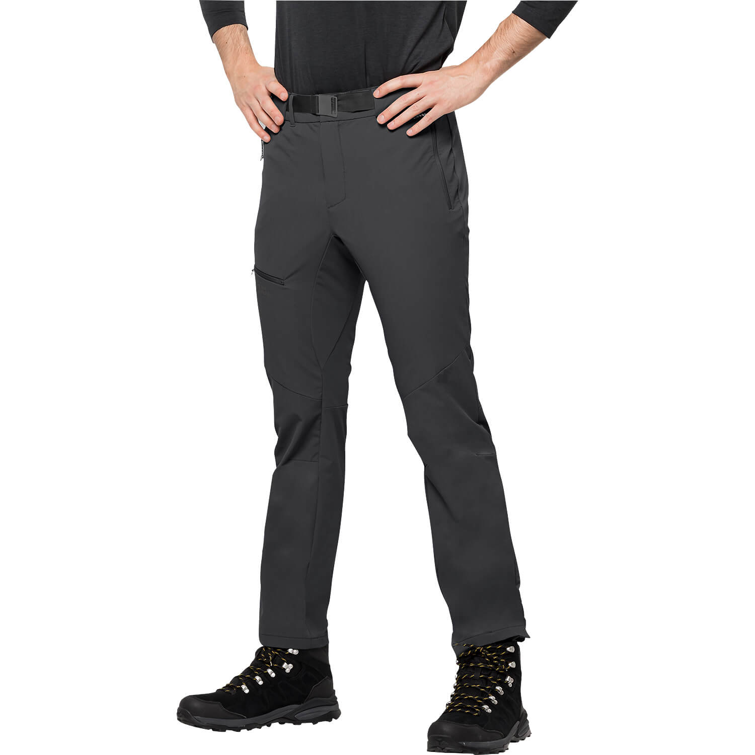 Herren Jack Wolfskin Schwarz HOLDSTEIG PANTS M 5719 48/S Hose