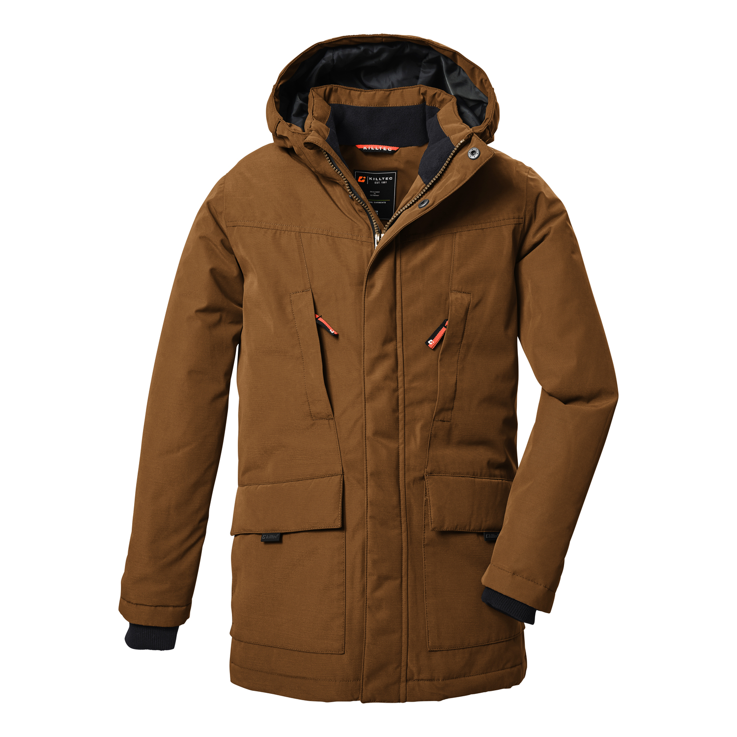 Jungen Kinder killtec Braun KOW 378 BYS PRK 00300 140 Mantel