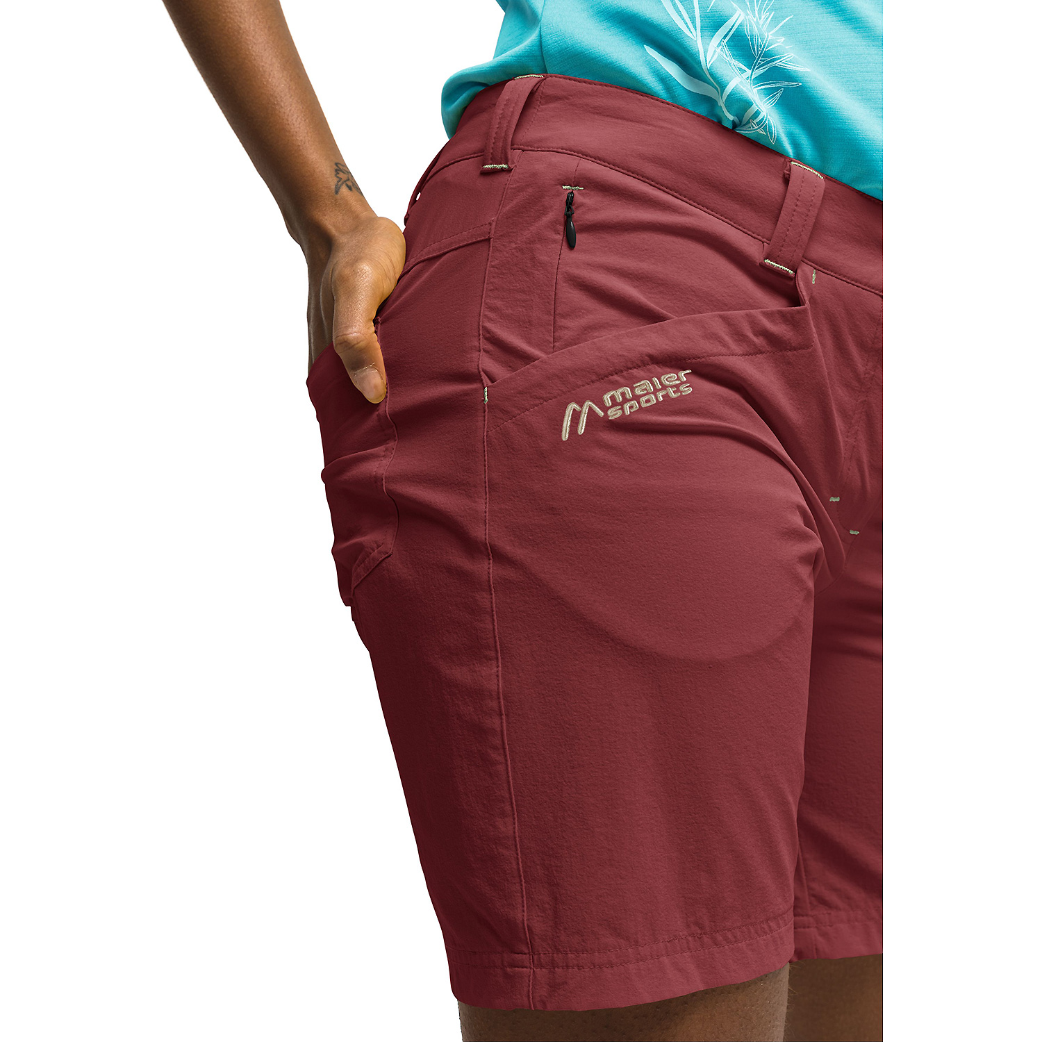 Damen Maier Sports Dunkelrot Lulaka Shorts M20289 44 Bermuda