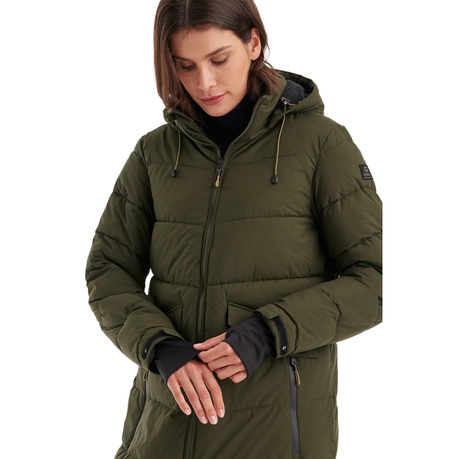 Damen killtec Dunkeloliv KOW 62 WMN QLTD CT 00756 46 Mantel