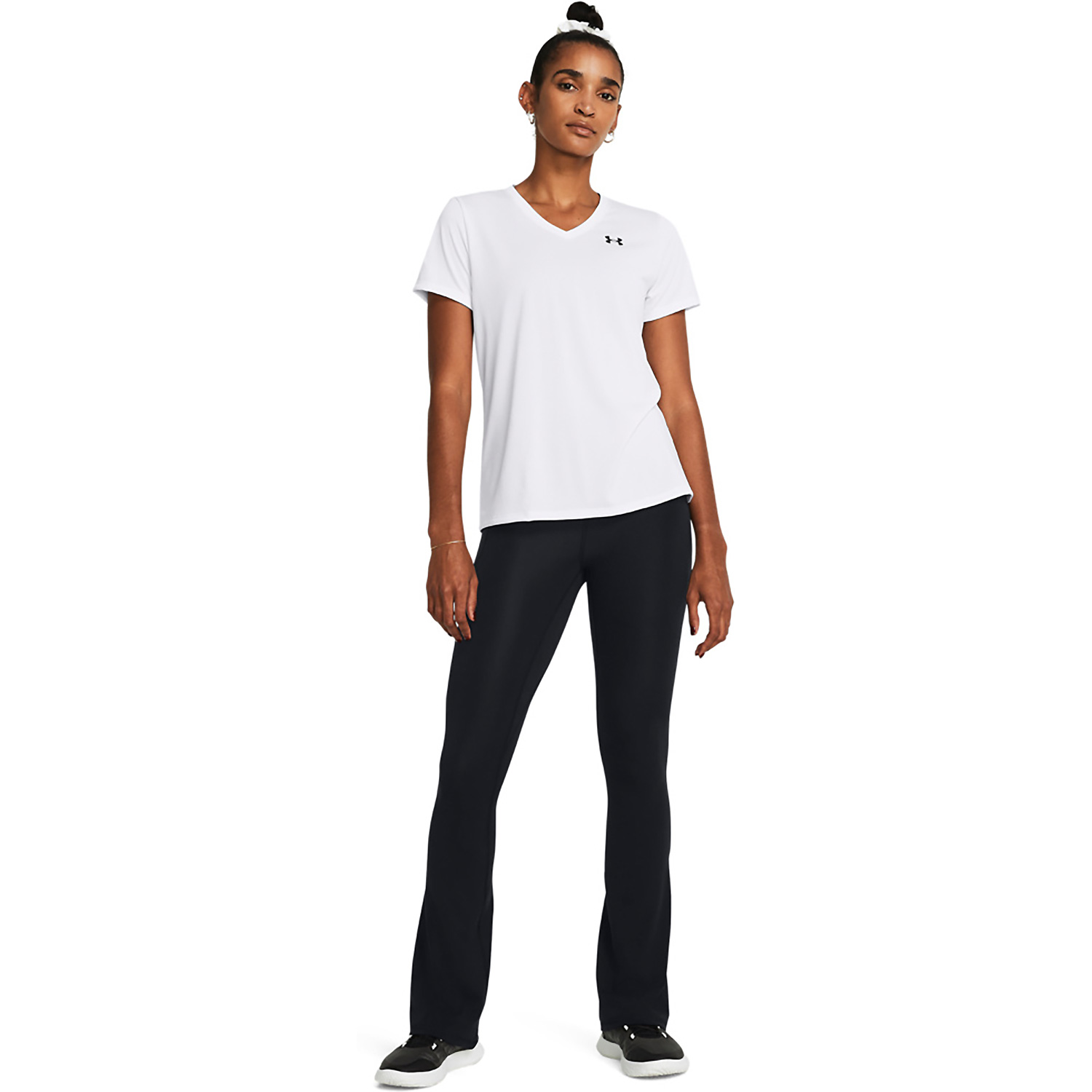 Herren Under Armour Weiß TECH SSV- SOLID 100 L Shirt