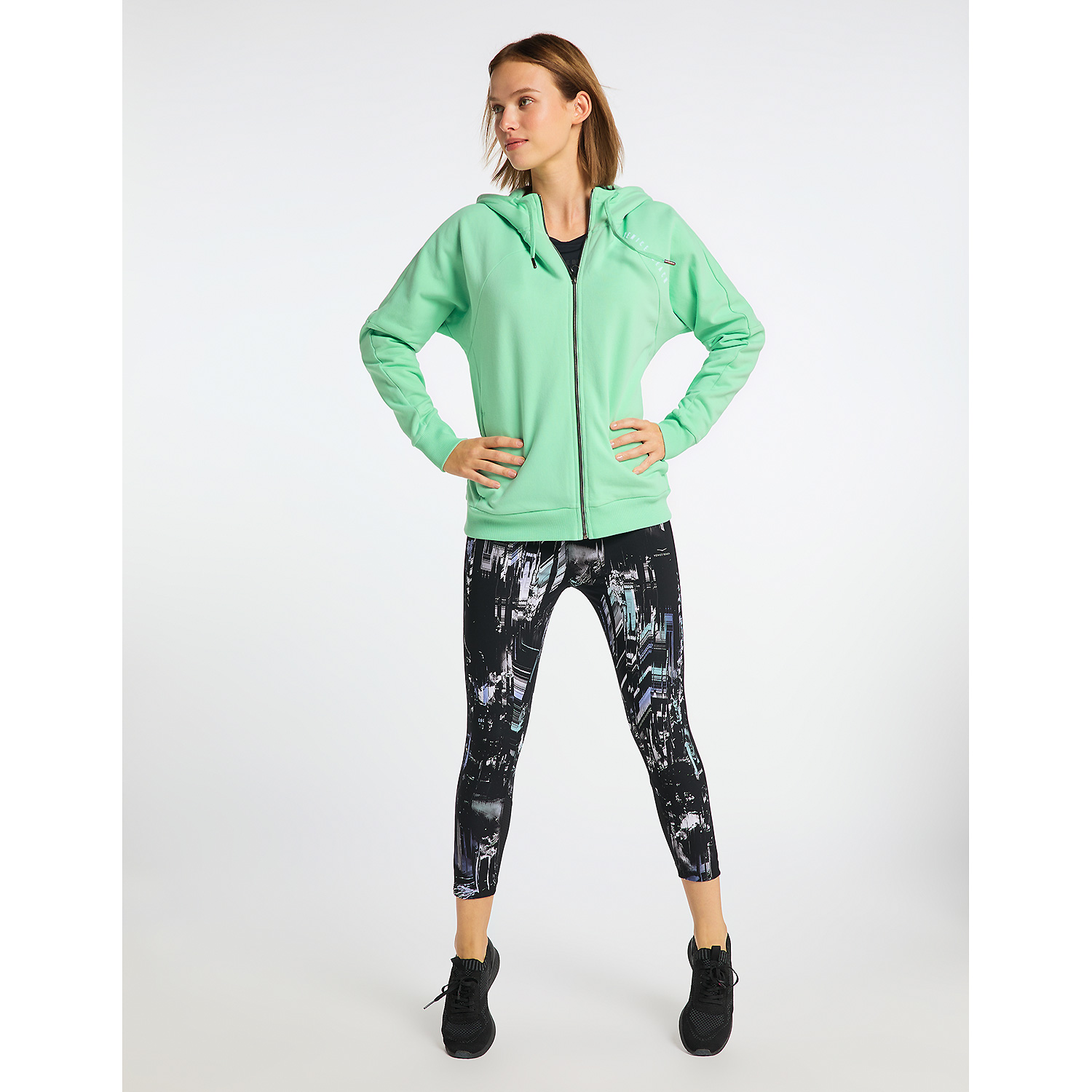 Damen Venice Beach Grün VB_Glinda 4021_BB01 Sweatjacke 862 XL Unterjacke