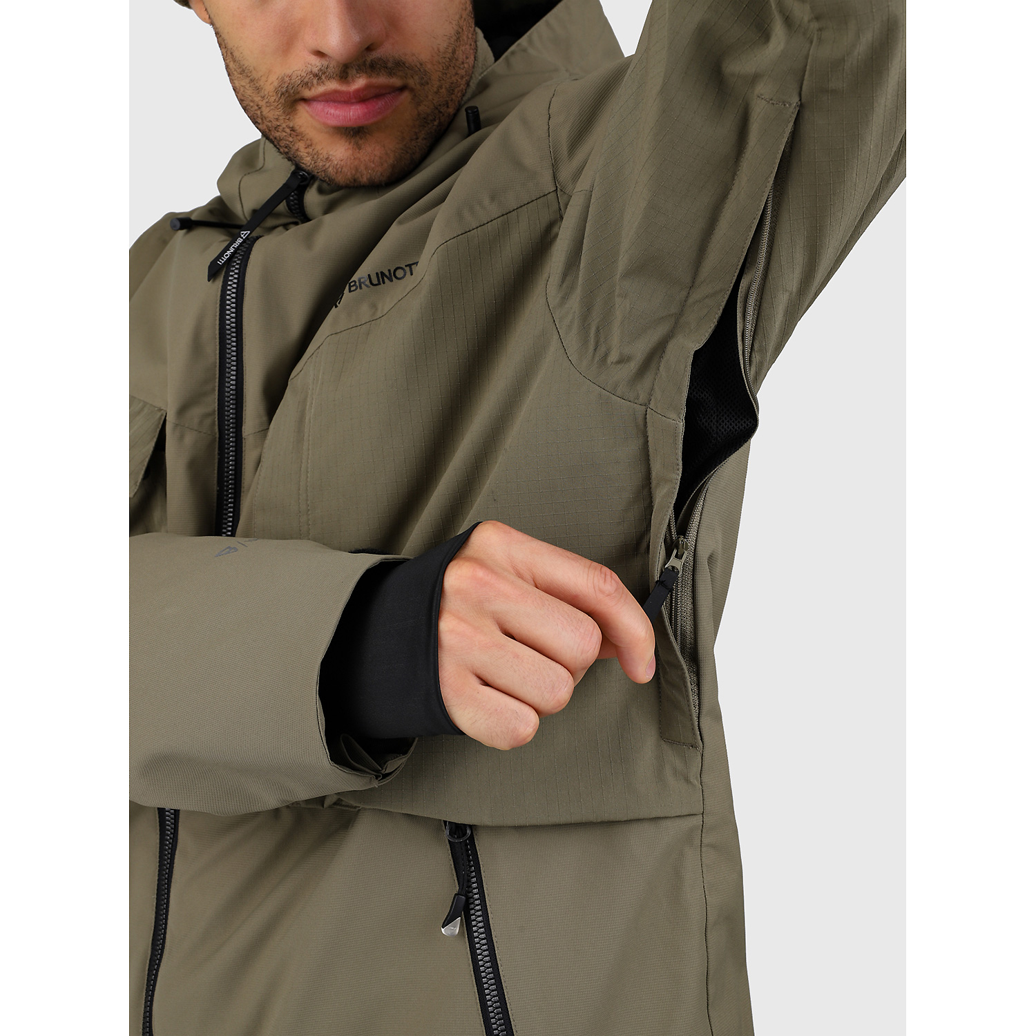 Herren Brunotti Dunkelbraun Bodish Men Snow Jacket 6555 3XL Funktionsjacke