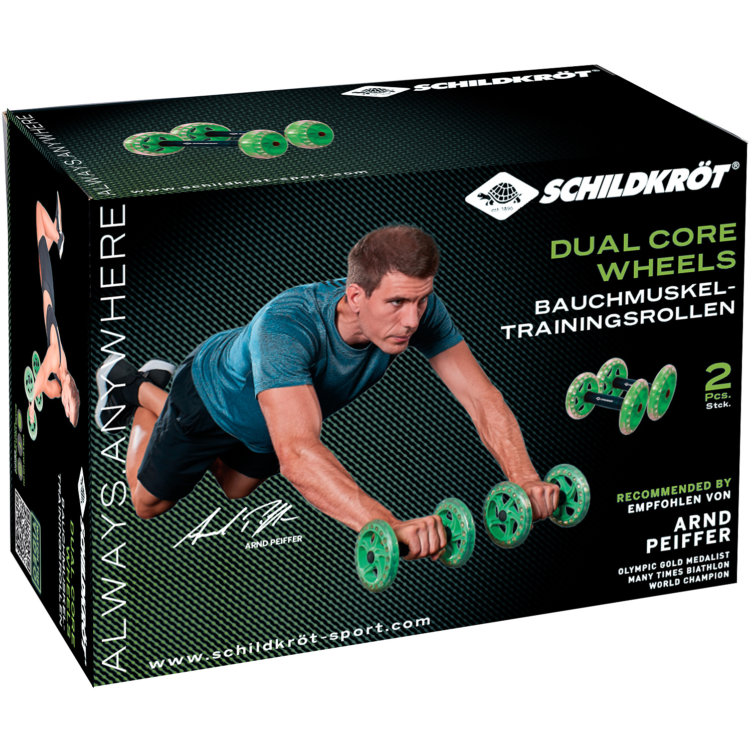 Unisex Schildkröt FITNESS wie abgebildet DUAL-CORE-WHEELS - 2er Set, kugelgelagert 000 - Fitnessgerät