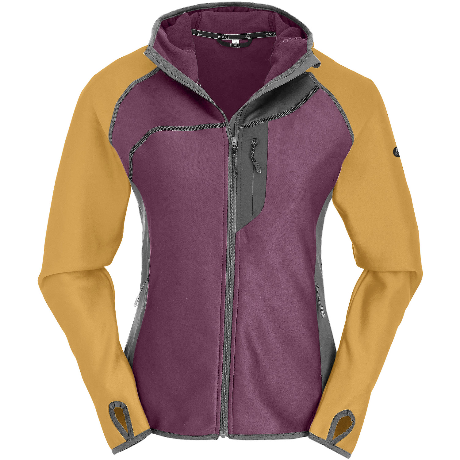 Damen Maul Sport Bordeaux RoSSzahn II-leichte Fleecejacke 7474 50 Unterjacke