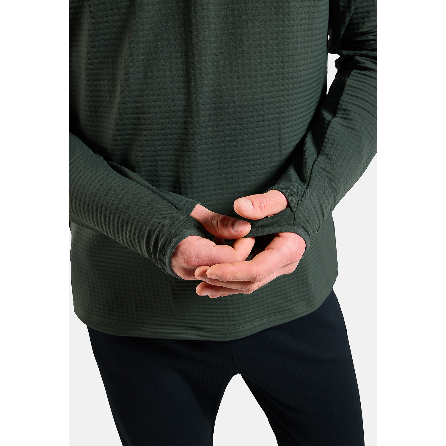 Herren Odlo Grau ESSENTIAL THERMAL Rollkragen