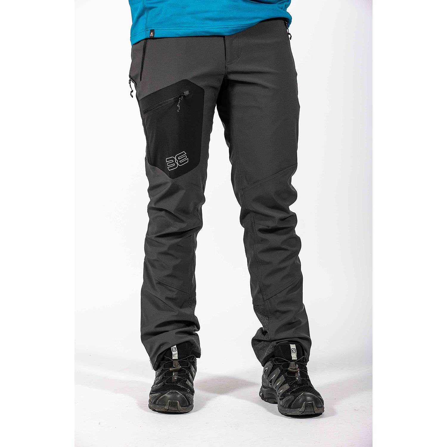Herren Maul Sport Dunkelgrau Donnersberg II-Megastretchflee 4501 58 Schlupfjacke