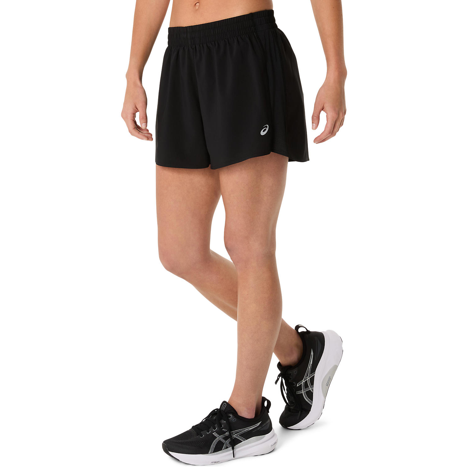 Damen Asics Schwarz ASICS CORE 4IN SHORT 001 L Short