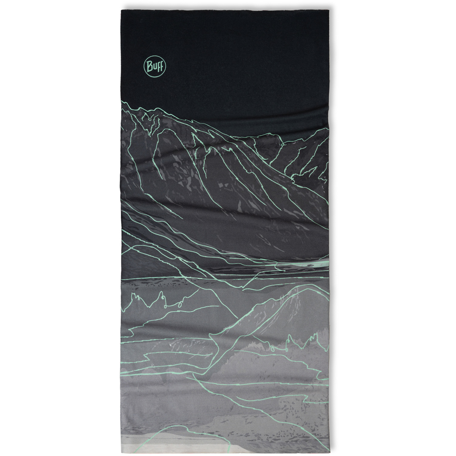 Herren Buff Schwarz Original EcoStretch Schal