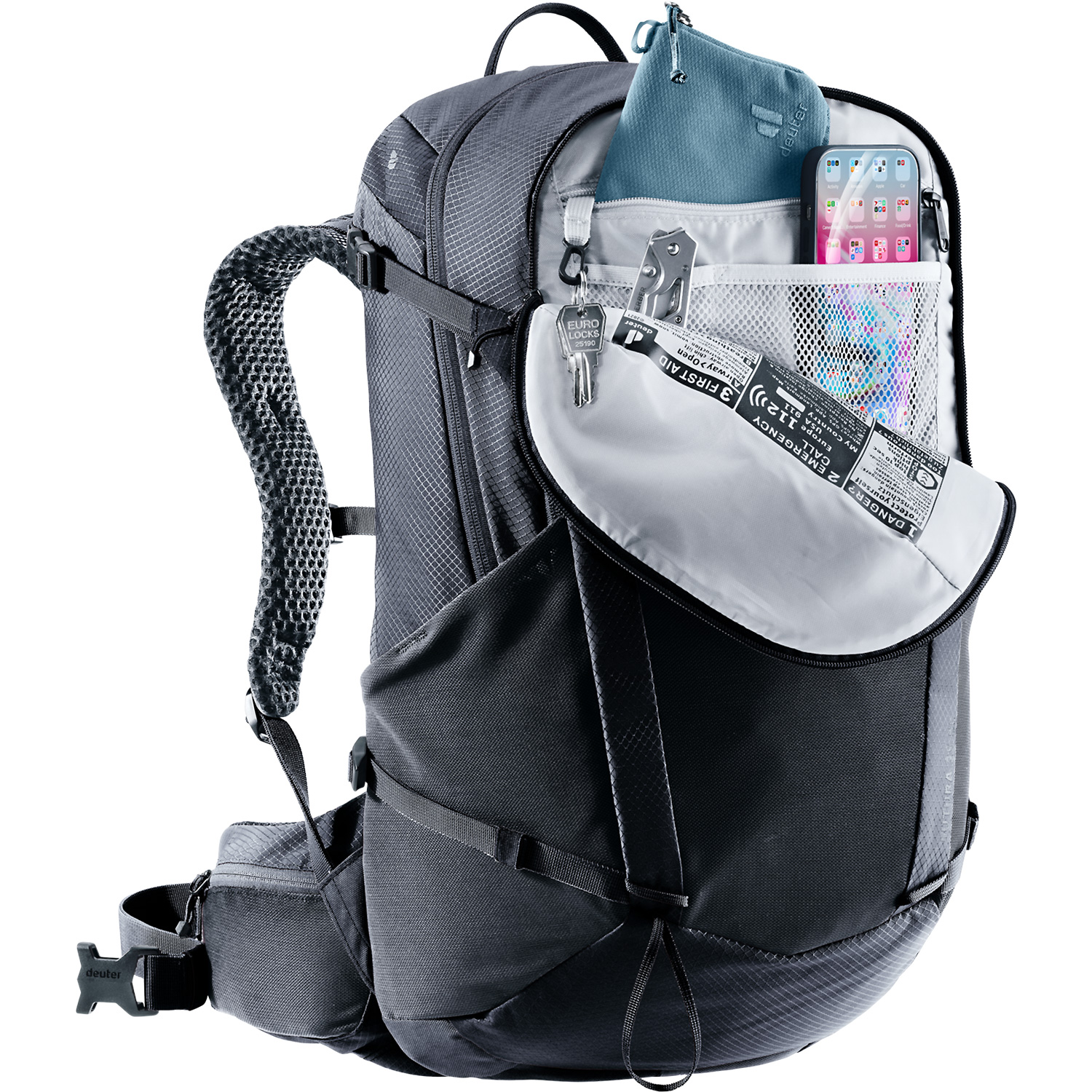 Unisex Deuter Schwarz Futura 25 SL 7000 - Rucksack