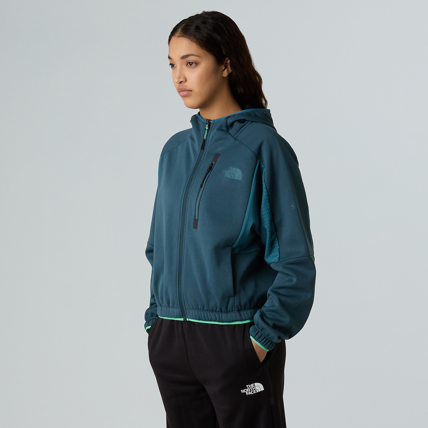 Damen The North Face Tannengrün W MOUNTAIN ATHLETICS FLEECE FULL ZIP JAC DOK XL Sweatshirt