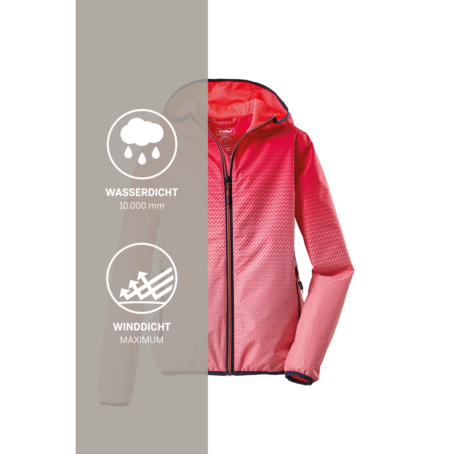 Mädchen killtec Beere Lyse GRLS JCKT A 00768 176 Regenjacke