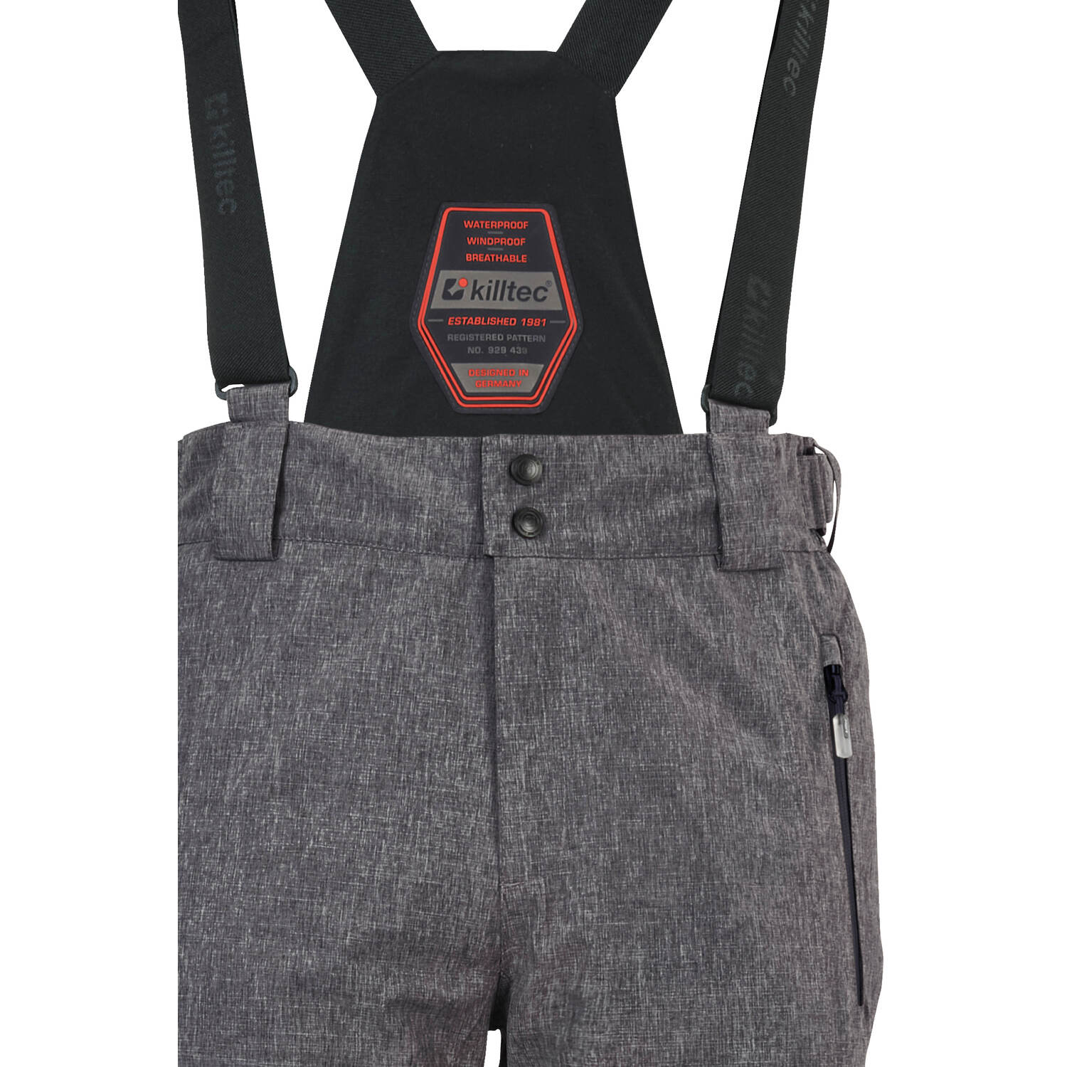 Herren killtec Dunkelgrau KSW 146 MN SKI PNTS 00298 3XL Latzhose