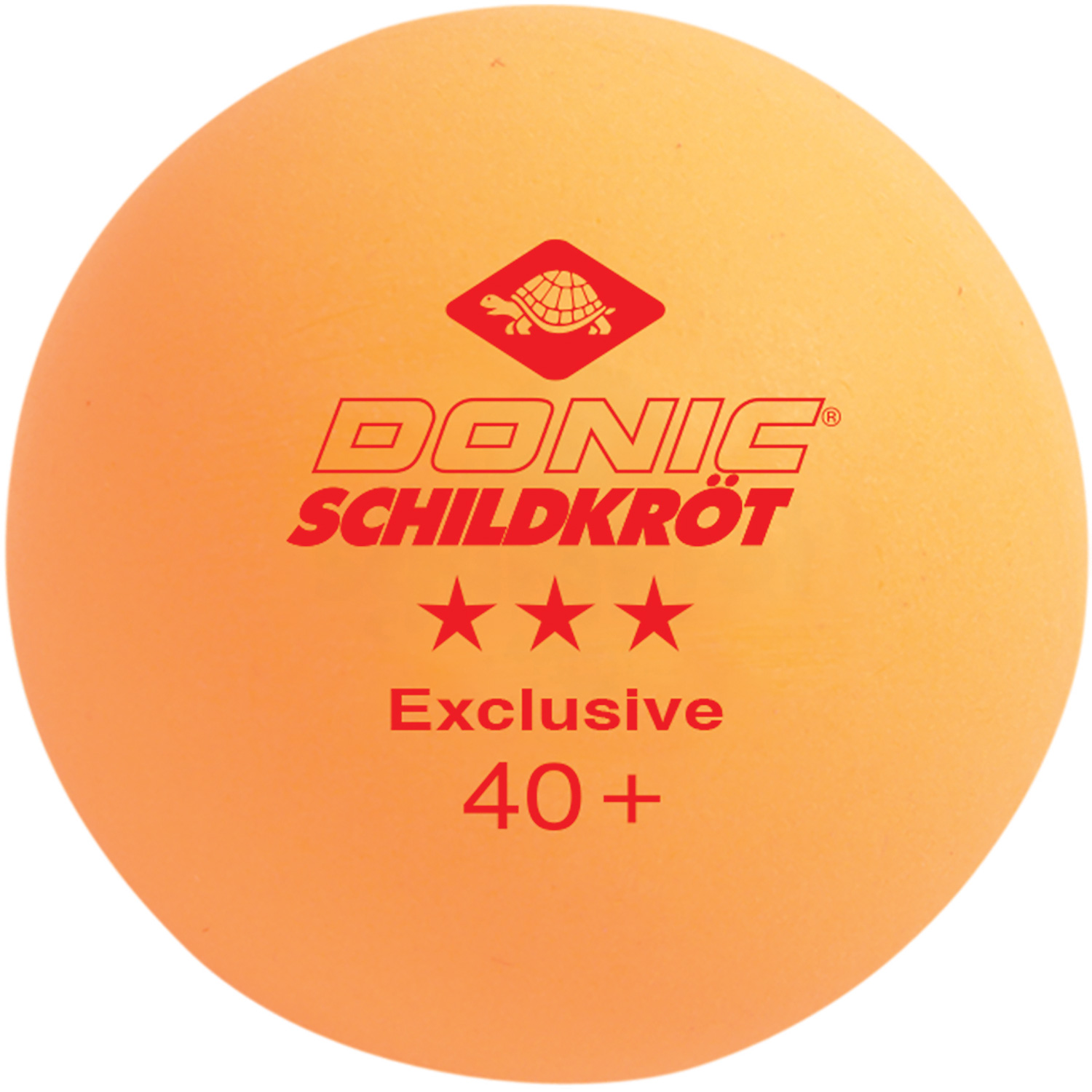 Unisex DONIC Schildkröt wie abgebildet TT-Ball 3-Stern AVANTGARDE POLY 40+, mixed 3 white/ 3orange 000 - Ball