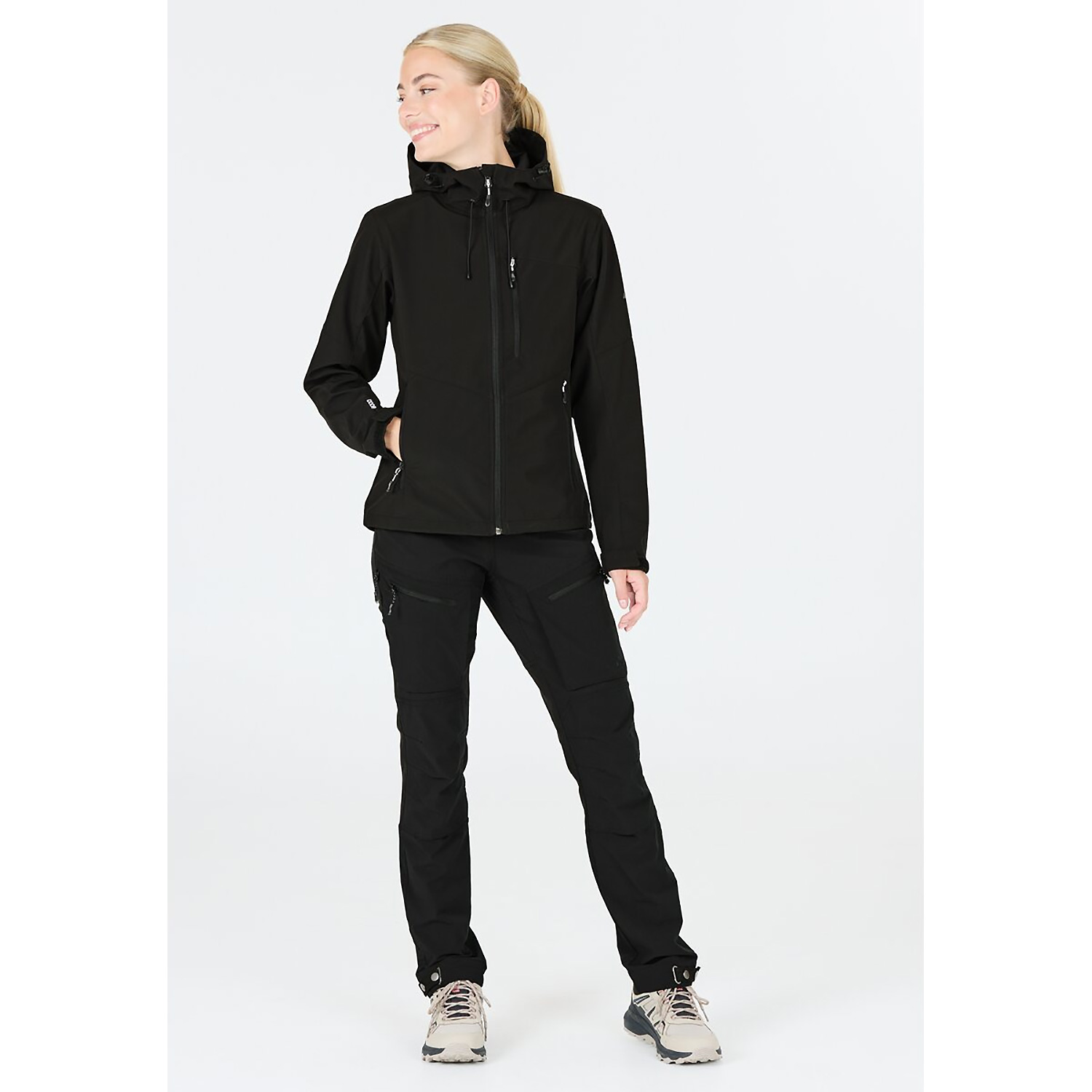 Damen Whistler Schwarz Rosea V2 W Softshell Jacket W-Pro 8000 Funktionsjacke