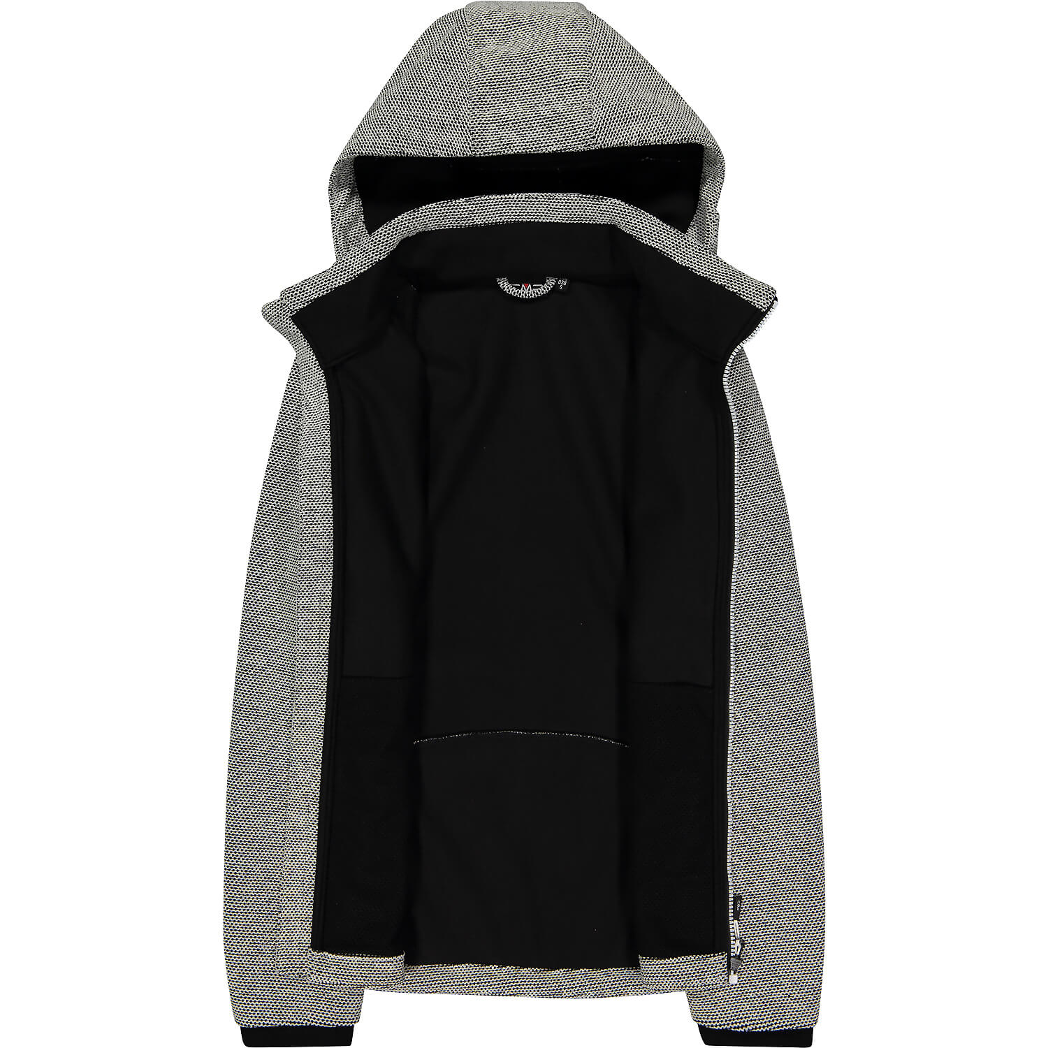 Damen CMP Grau WOMAN JACKET ZIP HOOD 30CM 38 Funktionsjacke