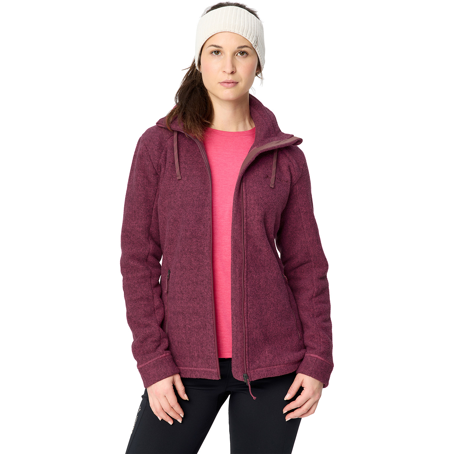 Damen Vaude Rauchblau Wo Skomer Winter Fleece Jacket 347 44 Unterjacke