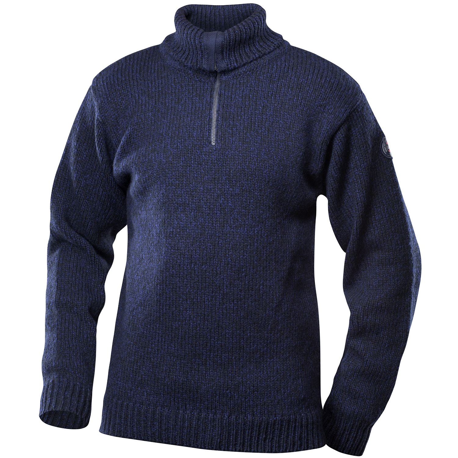 Unisex Devold Blau NANSEN WOOL ZIP NECK Pullover