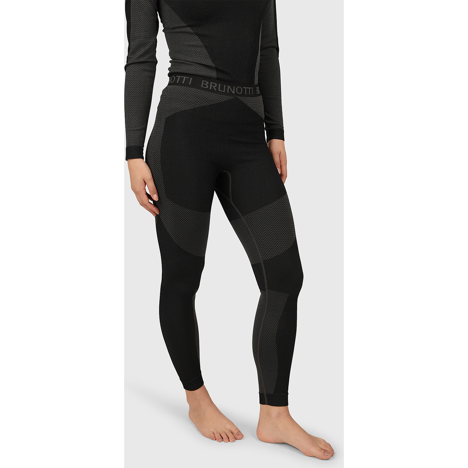 Damen Brunotti Schwarz Leogang Women Thermo Pant 9999 L Unterhose