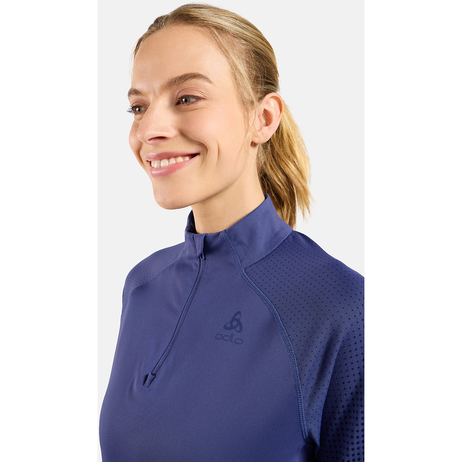 Damen Odlo Blau ZEROWEIGHT WARM Pullover