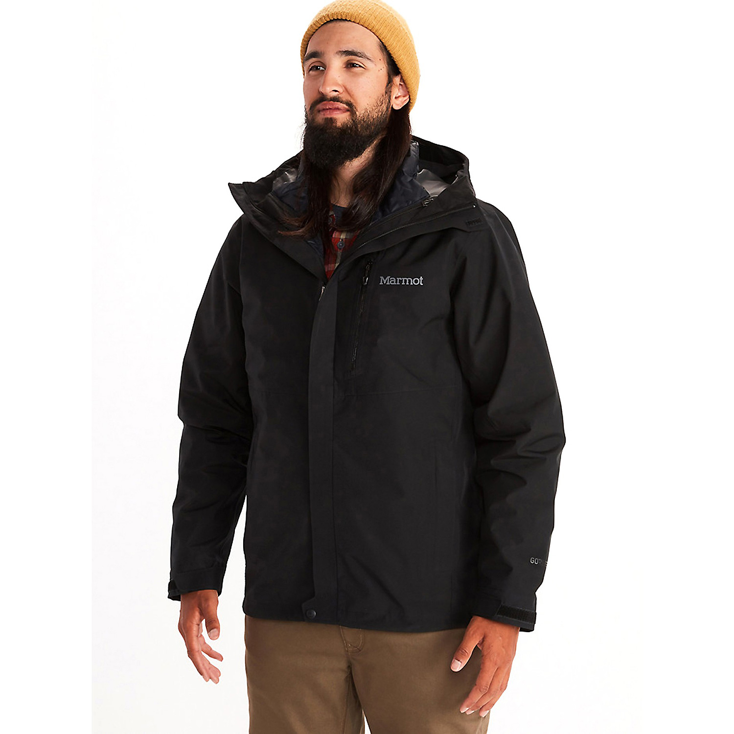 Herren Marmot Schwarz LINER MERINO BEANIE