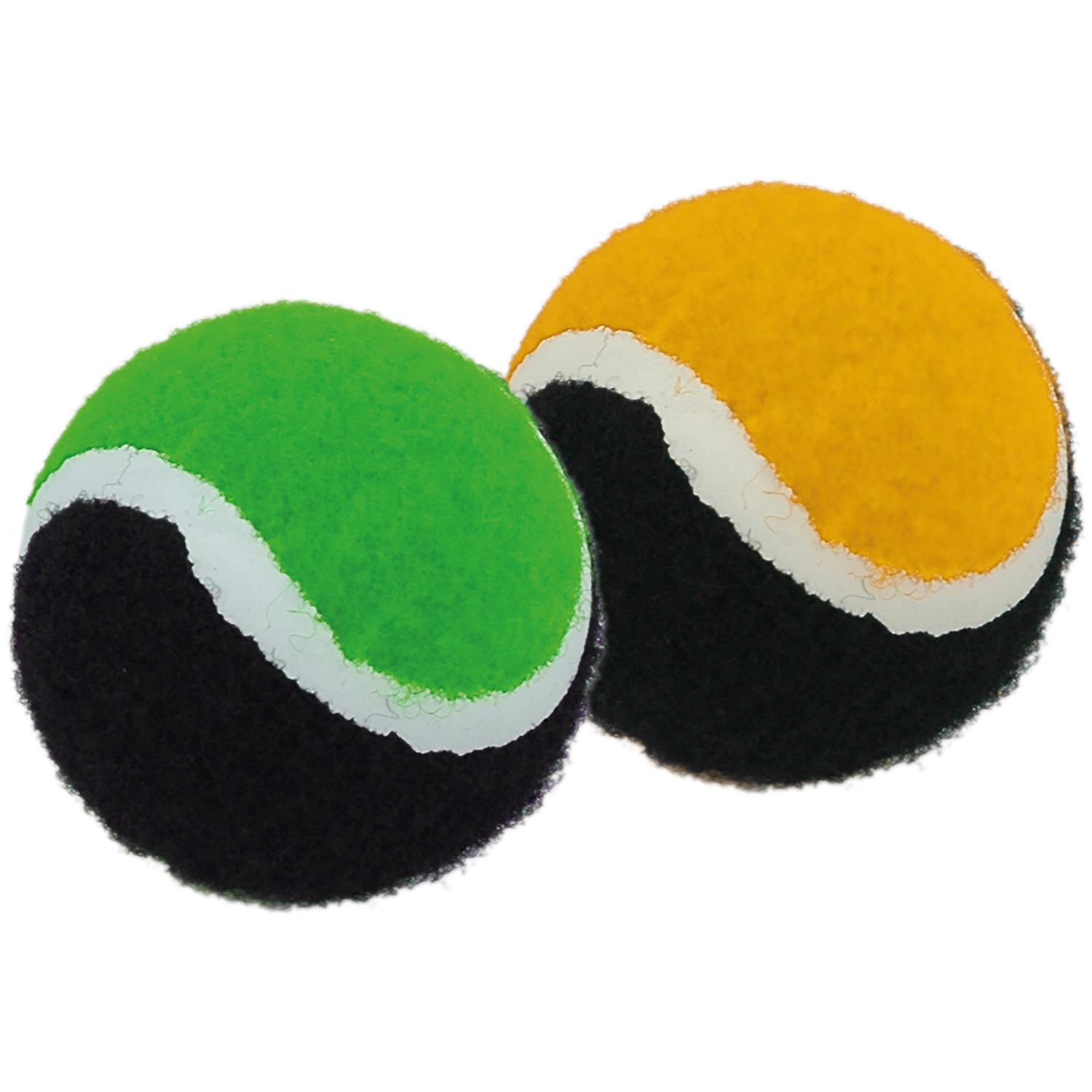 Unisex Schildkröt wie abgebildet Ersatz-Klettbälle  (2 Bälle yellow+green/black) im Meshbag 000 - Spiel