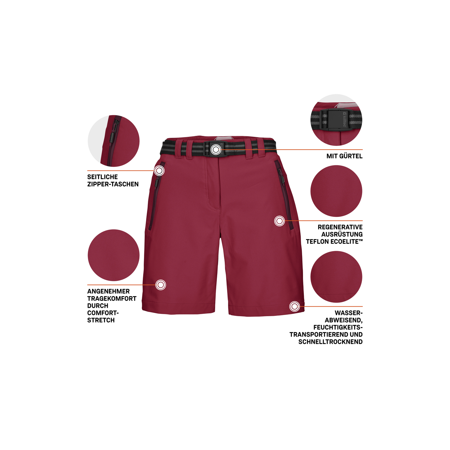 Damen killtec Rot