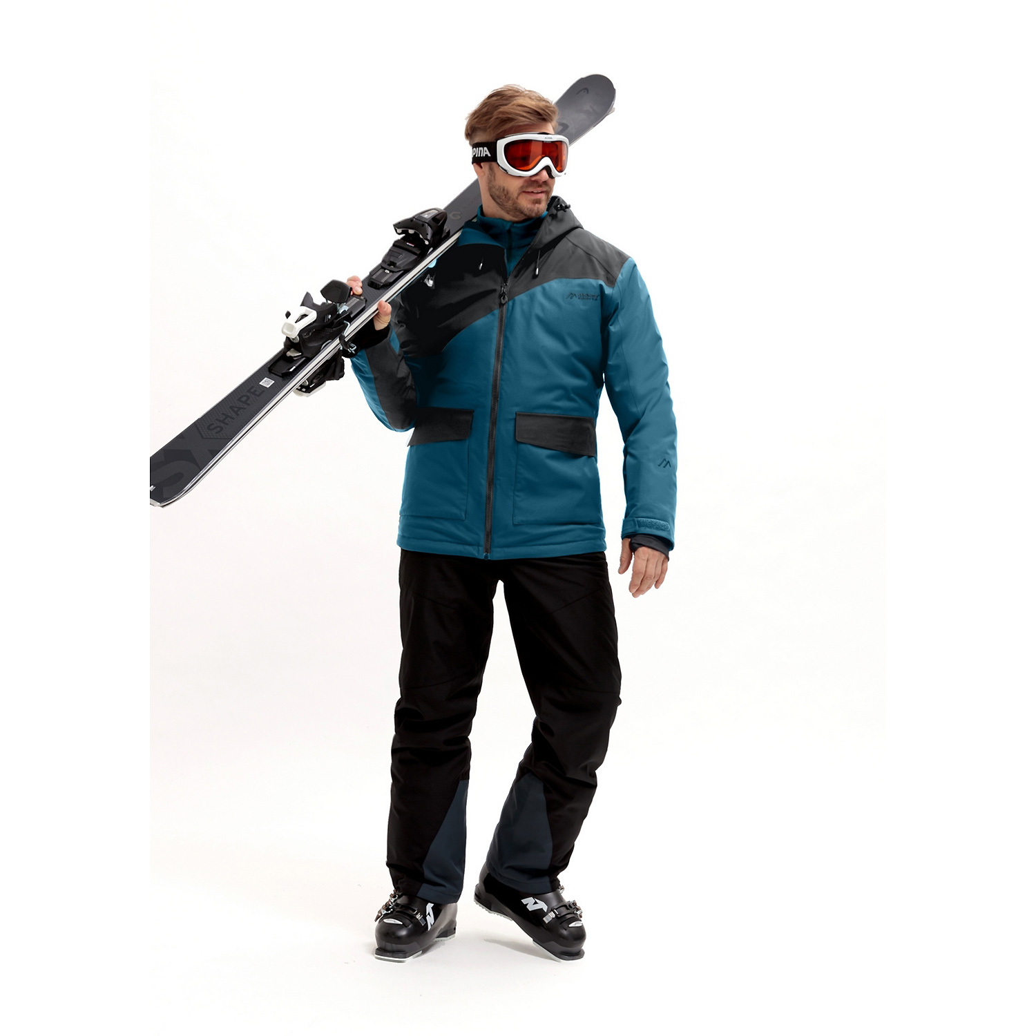 Herren Maier Sports Petrol Ovindoli M M20340 66 Funktionsjacke