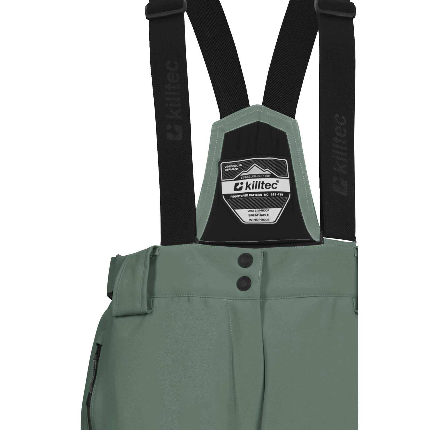 Damen killtec Grün KSW 249 WMN SKI PNTS 00913 50 Latzhose