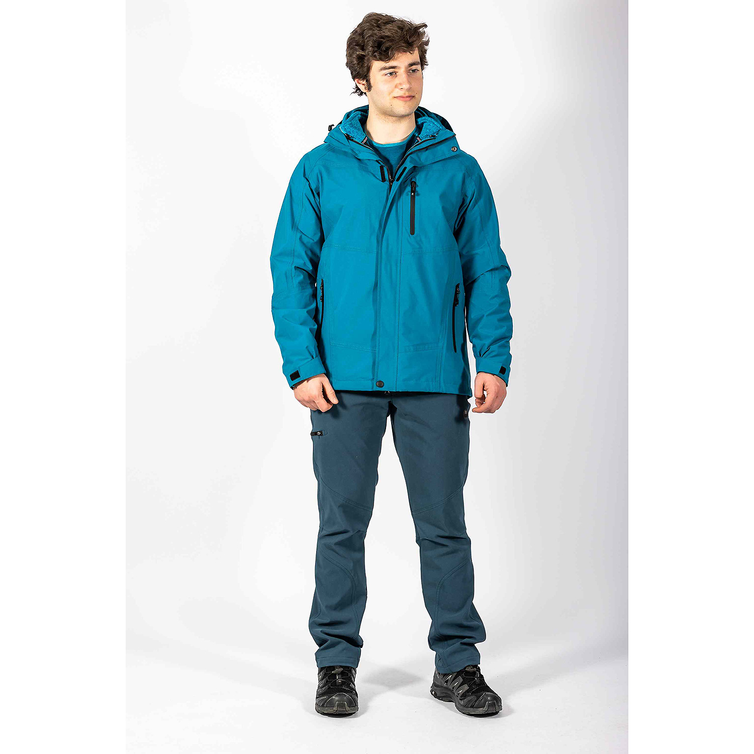 Herren Maul Sport Petrol Oberstdorf II - Strickfleece J 40 54 Unterjacke