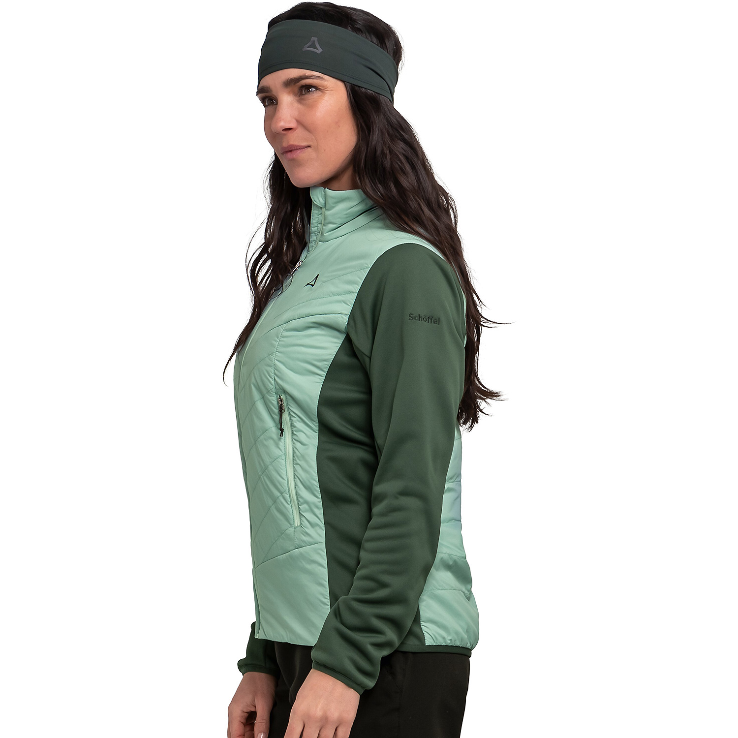 Damen Schöffel Tannengrün Hybrid Jk Style Cascata WMS 6305 46 Unterjacke
