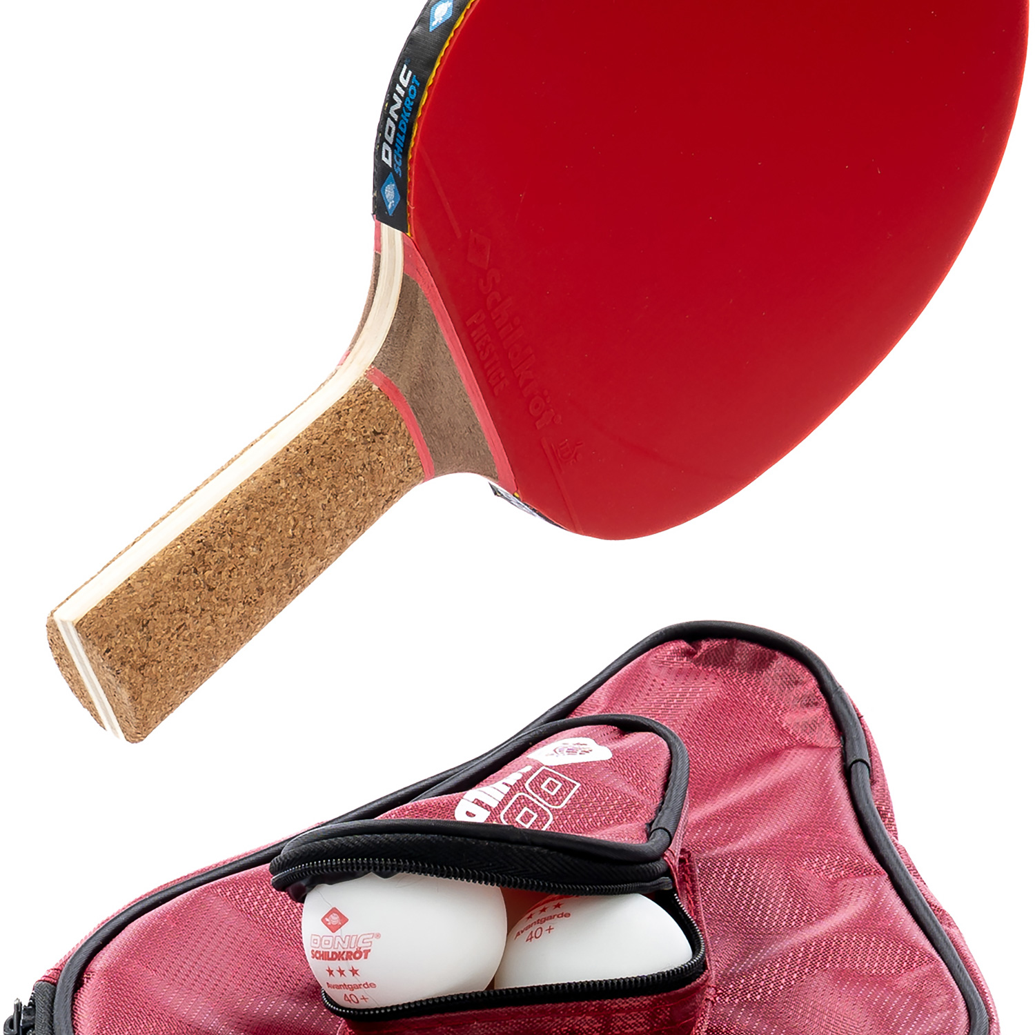 Unisex Donic Schildkröt wie abgebildet TT-Set PERSSON 600 Geschenkset, 1x Schläger LV600 Kork 000 - Tischtennis-Set