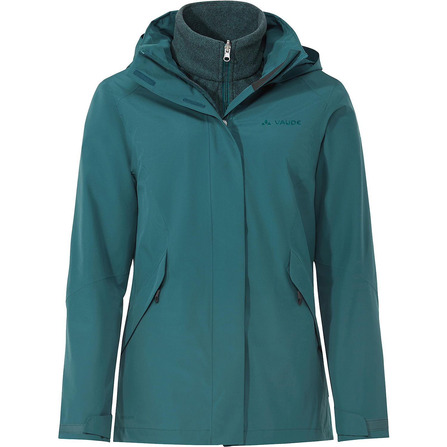 Damen Vaude Rauchblau Wo Rosemoor 3in1 Jacket II 349 40 Doppeljacke