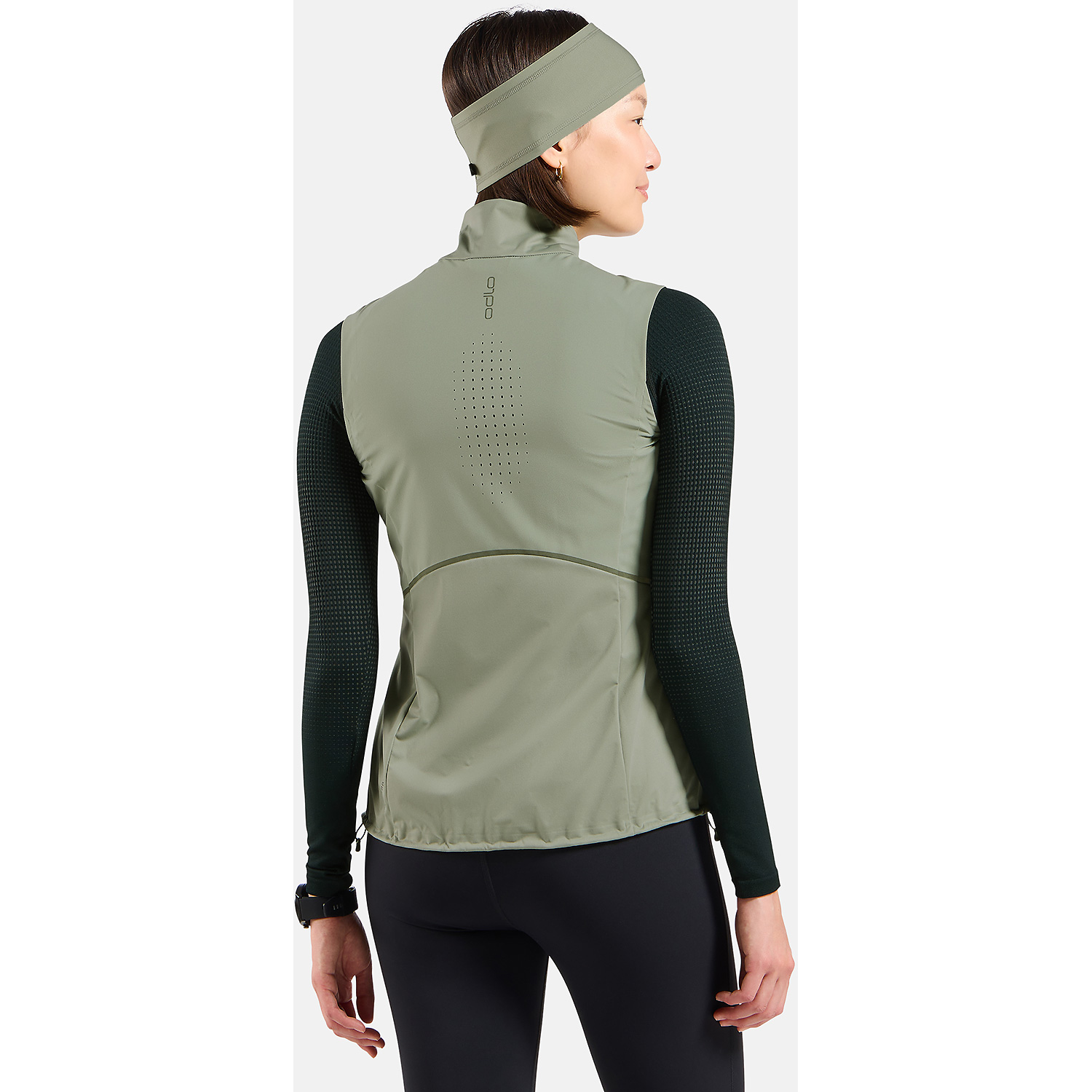 Damen Odlo Dunkelgrau ZEROWEIGHT WARM Weste