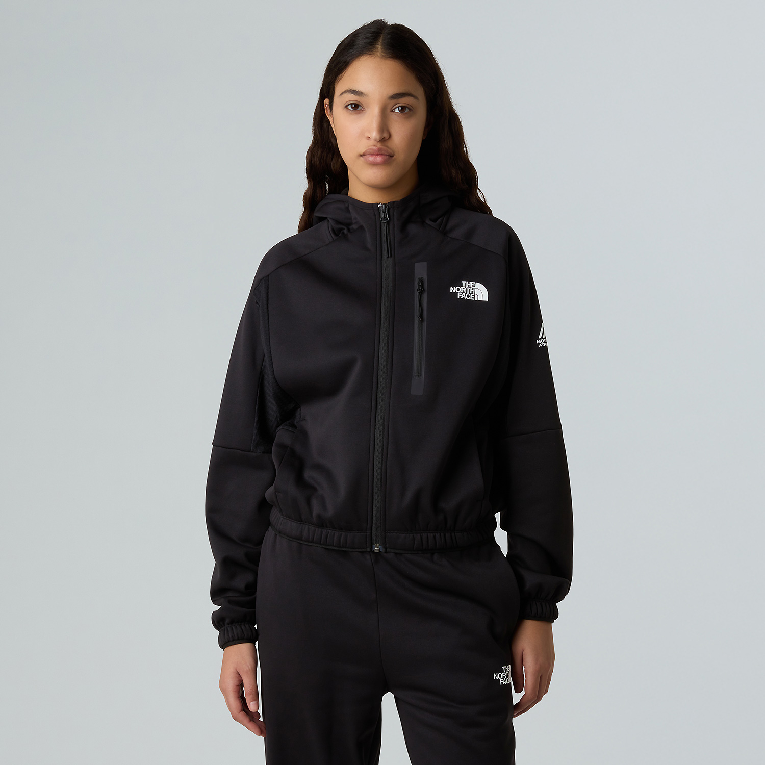 Damen The North Face Schwarz W MOUNTAIN ATHLETICS FLEECE FULL ZIP JAC JK3 XXL Sweatshirt