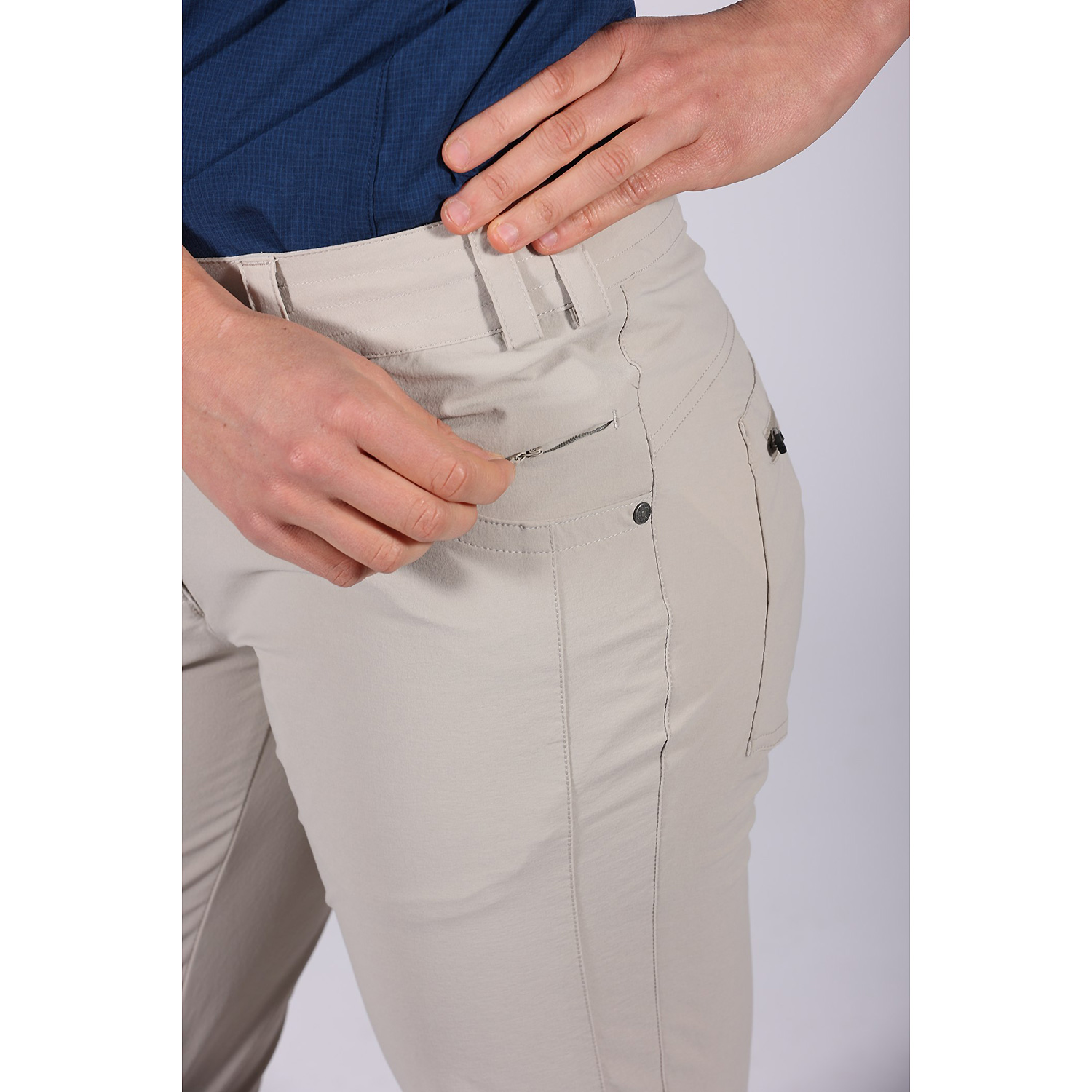 Damen Maul Sport Beige Leiterspitze Shorts elastic 78 40 Bermuda