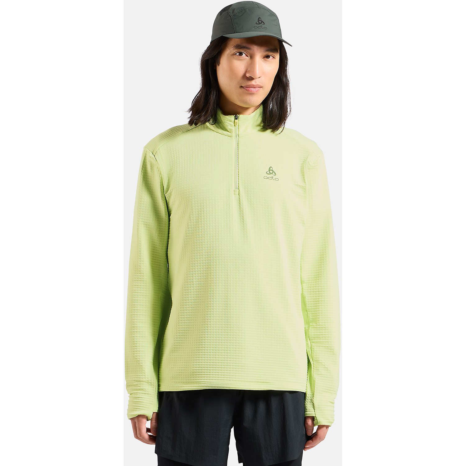 Herren Odlo Hellgrün ESSENTIAL THERMAL 40440 XL Rollkragen