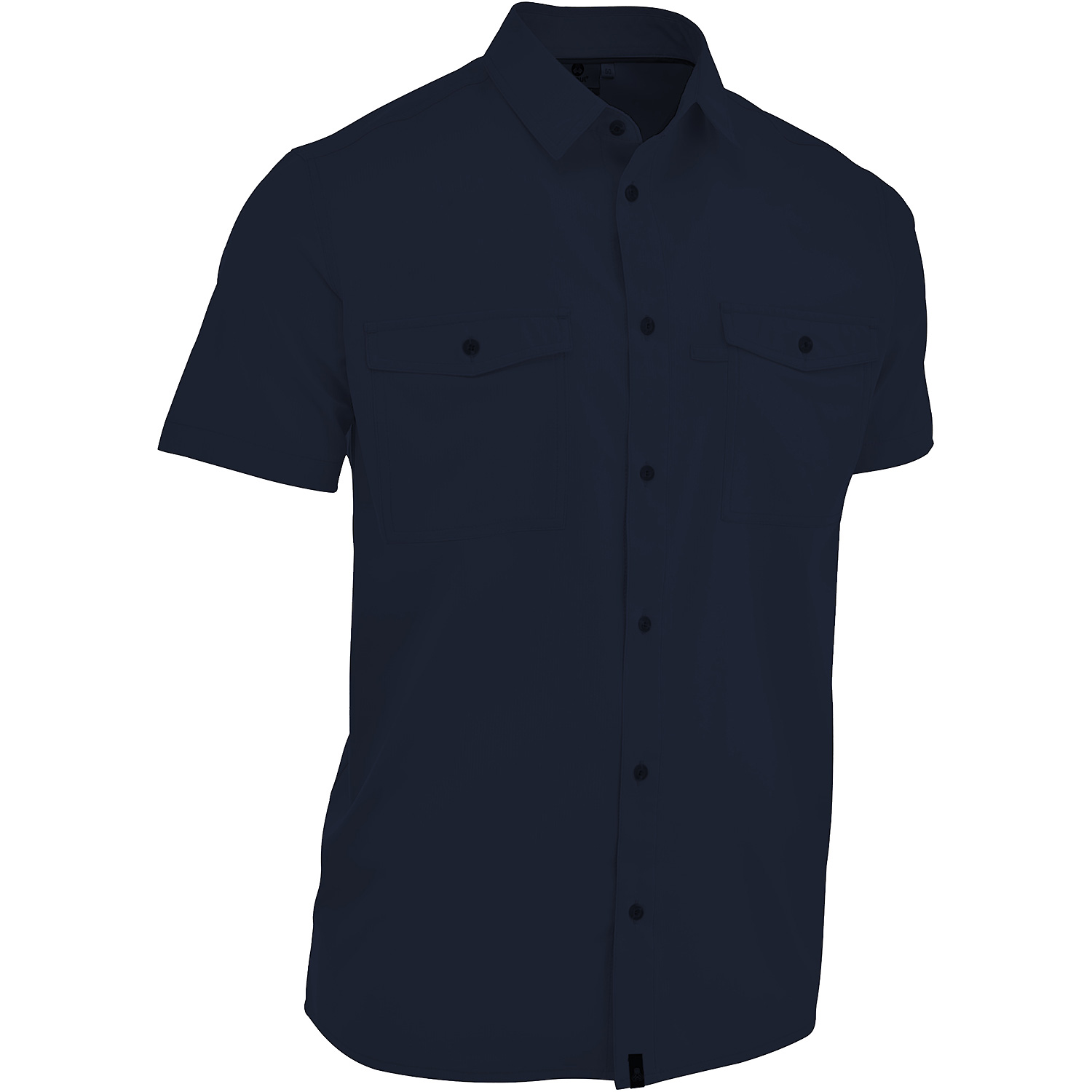 Herren Maul Sport Marine Cordoba UV50 - 1/2 Hemd uni, e 72 48 Hemd