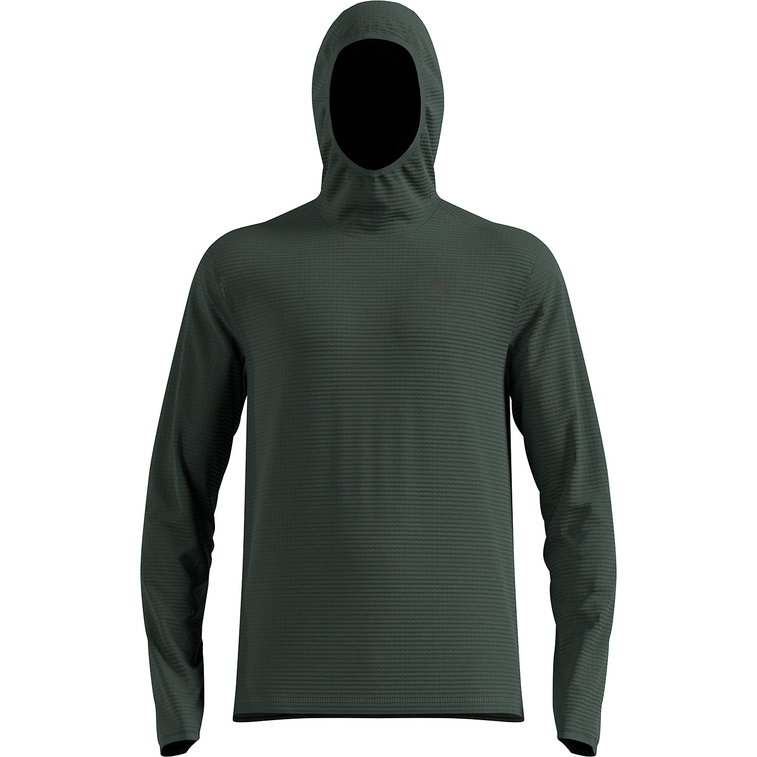 Herren Odlo Grau ESSENTIAL THERMAL Kapuzensweat